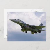ポーランドのMiG-29 (9.12A) マルボルク基地所属 ポストカード (正面/裏面)