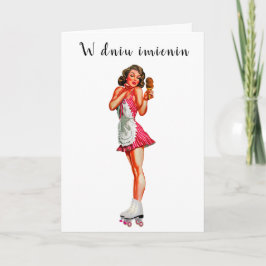 ポーランドのnamedayカードimienyあいさつカード シーズンカード