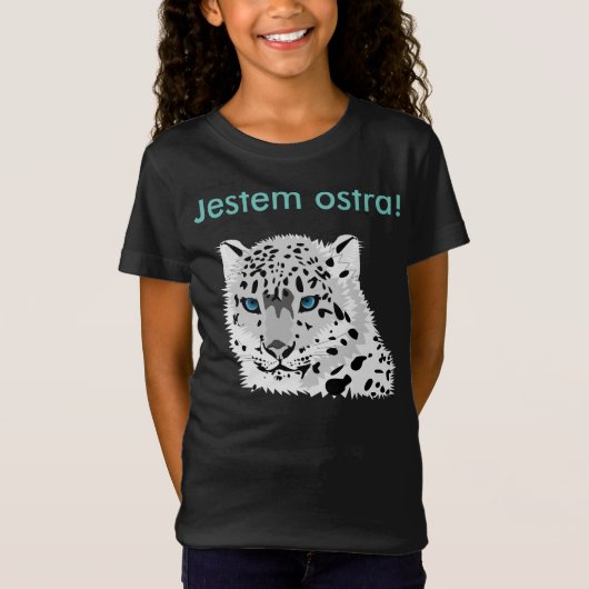 ポーランドのTシャツ"Biały Lampart " Tシャツ (正面)