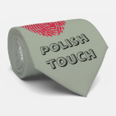ポーランドのtouchの指紋の旗 ネクタイ (ロール)