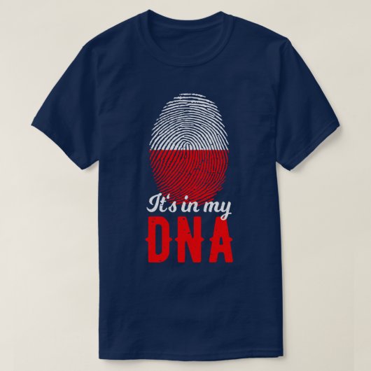 ポーランドは私のDNAに入っている Tシャツ (デザイン正面)