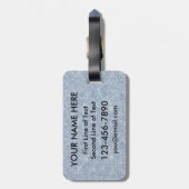 ポーランドアイスホッケーラゲッジタグテンプレート ラゲッジタグ (裏面縦)