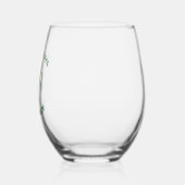 ポーランドアイリッシュアメリカンフラッグスシャムロパーソナライズされたック ステムなしワイングラス (左)