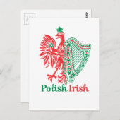 ポーランドアイリッシュ ポストカード (正面/裏面)