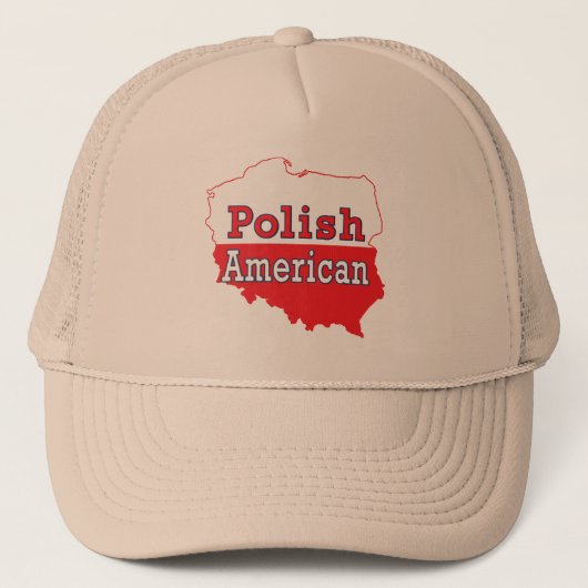 ポーランドアメリカの地図 キャップ (正面)