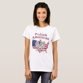 ポーランドアメリカの地図 Tシャツ (正面フル)