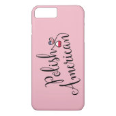 ポーランドアメリカの絡み合ったハートの携帯電話ケース Case-Mate iPhoneケース (裏面)