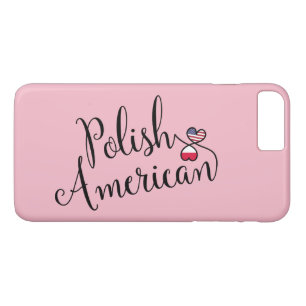 ポーランドアメリカの絡み合ったハートの携帯電話ケース iPhone 8 PLUS/7 PLUSケース