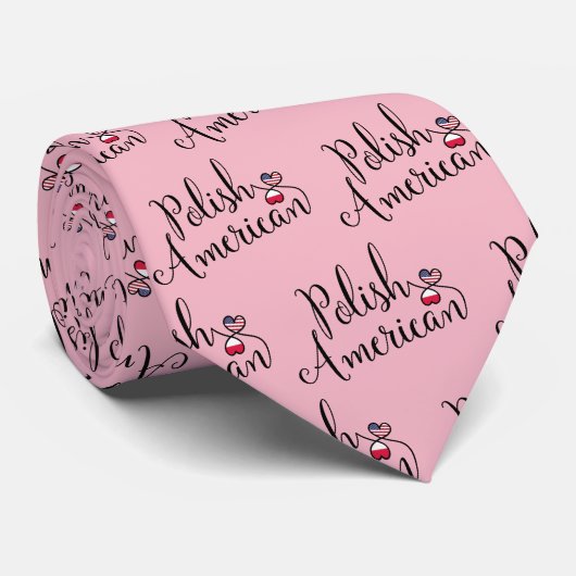 ポーランドアメリカの絡み合ったハートネクタイ ネクタイ (ロール)