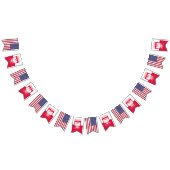 ポーランドアメリカパーティー国旗、ポーランド国旗/アメリカ バンティングフラッグ (全)