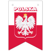 ポーランドアメリカパーティー国旗、ポーランド国旗/アメリカ バンティングフラッグ (第2の旗)