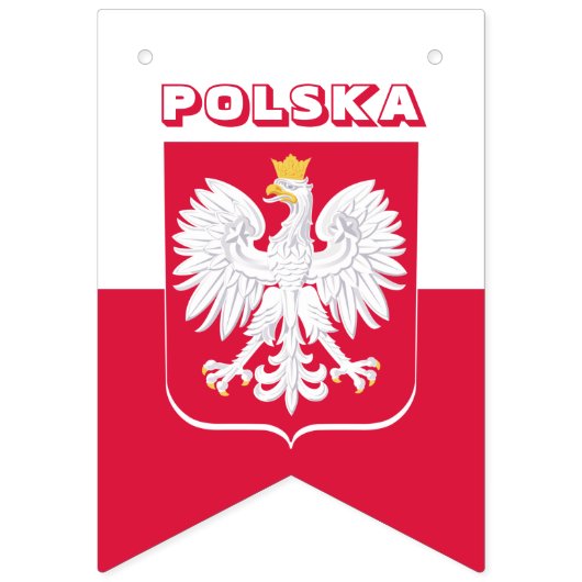 ポーランドアメリカパーティー国旗、ポーランド国旗/アメリカ バンティングフラッグ (第2の旗)