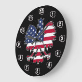 ポーランドアメリカンイーグル時計 ラージ壁時計 (傾斜)