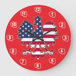 ポーランドアメリカンイーグル時計 ラージ壁時計