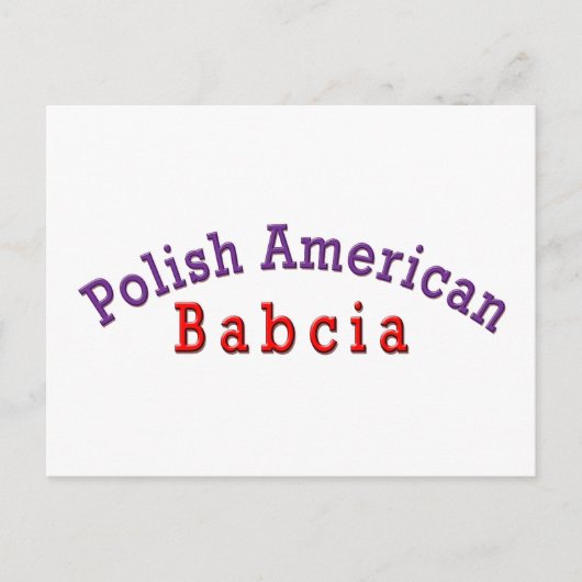 ポーランドアメリカンバブシア ポストカード (正面)