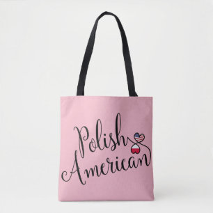 ポーランドアメリカン絡みハートトートバッグ トートバッグ