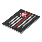 ポーランドアメリカ国旗のコンボ米国ポーランドポルスカ ノートパッド (回転)