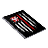 ポーランドアメリカ国旗のコンボ米国ポーランドポルスカ ノートブック (右側)