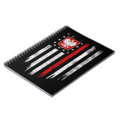 ポーランドアメリカ国旗のコンボ米国ポーランドポルスカ ノートブック (左側)