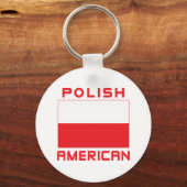ポーランドアメリカ国旗 キーホルダー (正面)