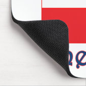 ポーランドアメリカ国旗 マウスパッド (コーナー)