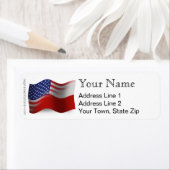 ポーランドアメリカ国旗 ラベル (インサイチュ)