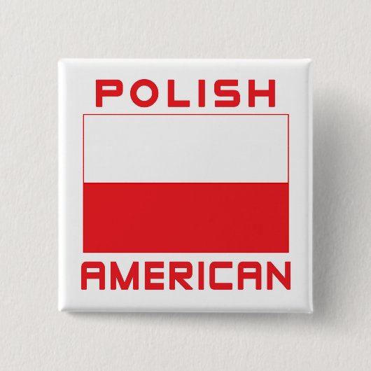 ポーランドアメリカ国旗 缶バッジ (正面)