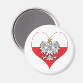 ポーランドイーグルハート マグネット (正面/裏面)