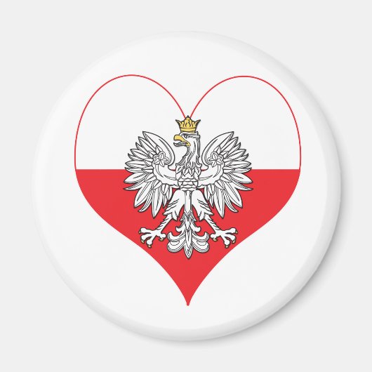 ポーランドイーグルハート マグネット (正面)