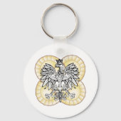 ポーランドイーグルピエロギキーチェーン キーホルダー (正面)