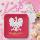 ポーランドイーグル🦅ポルスキーポーランドクレスト懇親会 ペーパープレート (パーティー)