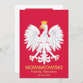 ポーランドイーグル🦅ポルスキーポーランドクレスト懇親会 招待状 (正面/裏面)