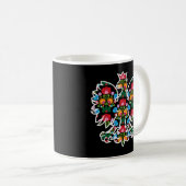 ポーランドイーグルポーランドWycinankiエンブレムポーランドフェスト コーヒーマグカップ (正面右)