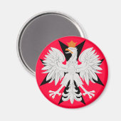 ポーランドイーグルマルチーズクロス マグネット (正面/裏面)