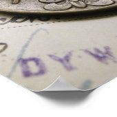 ポーランドイーグル戦争メダルプリント ポスター (角)