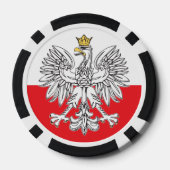 ポーランドイーグル金ゴールドクラウントランプのポーカーチップ ポーカーチップ (裏面)