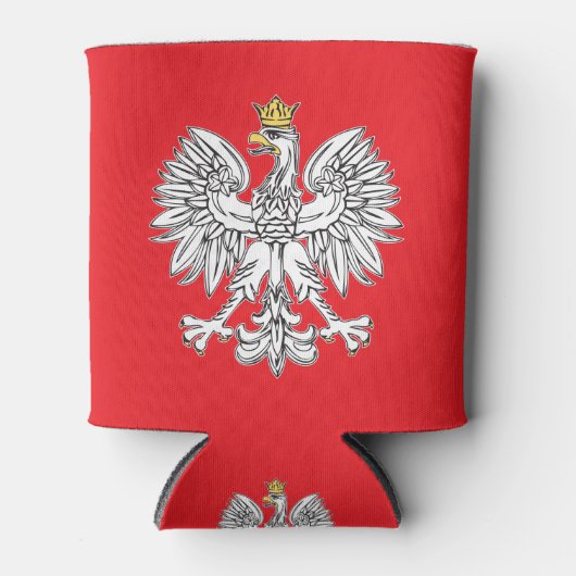 ポーランドイーグル金ゴールドクラウンフォームクール付き 缶クーラー (正面)