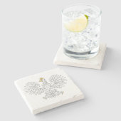 ポーランドイーグル ストーンコースター (横)