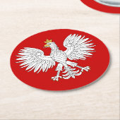 ポーランドイーグル ラウンドペーパーコースター (アングル)