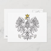 ポーランドイーグル(金ゴールドクラウン) ポストカード (正面/裏面)