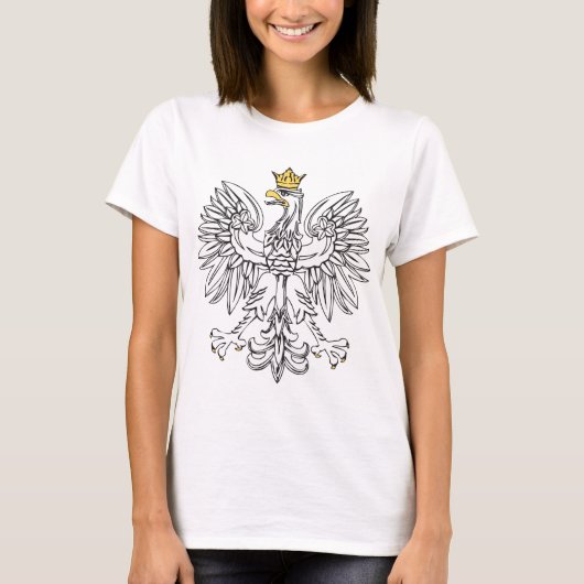 ポーランドイーグル(金ゴールドクラウン) Tシャツ (正面)