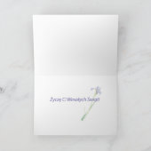 ポーランドイースターの卵（花） シーズンカード (内部)