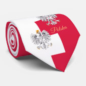 ポーランドエレガント国旗のネックタイ,イーグル/ポーランド ネクタイ (ロール)