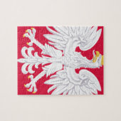 ポーランドエンブレム-ポーランドシールド-ポルスカハーブポルスキー ジグソーパズル (横)