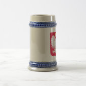 ポーランドエンブレム – ポーランドシールド – ポルスカハーブポルスキ ビールジョッキ (中央)