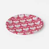 ポーランドエンブレム – ポーランドシールド – ポルスカハーブポルスキ ペーパープレート (アングル)