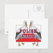 ポーランドカナダストーク ポストカード (正面/裏面)