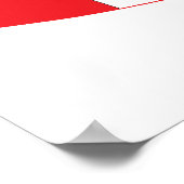 ポーランドカナダ国旗の地図 ポスター (角)