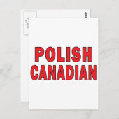 ポーランドカナダ ポストカード (正面/裏面)