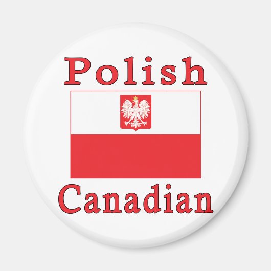 ポーランドカナダ《鳥》ハヤブサ国旗 マグネット (正面)